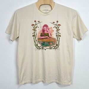 Melanie Martinez Portals The Trilogy Tour Mens T-Shirt Size 3XL Cream Mushroom